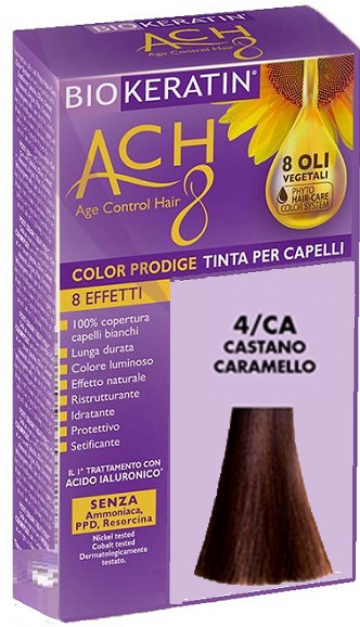 BIOKERATIN ACH8 COLOR PRODIGE 4/CA CASTANO CARAMELLO - farmaidea24.com