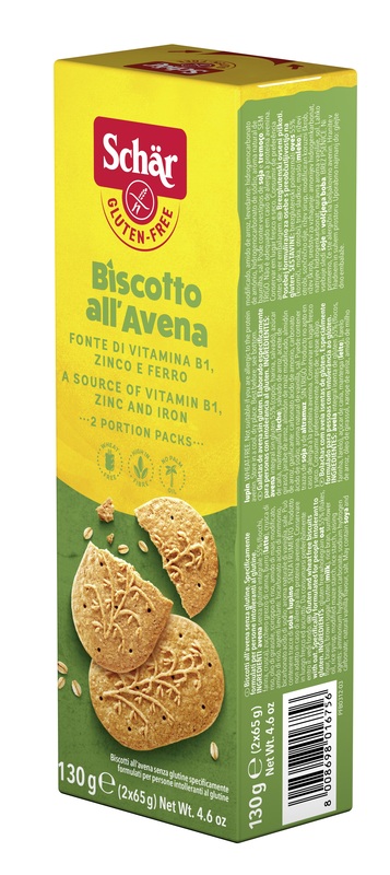 SCHAR BISCOTTI ALL'AVENA 2 BUSTE DA 65 G - farmaidea24.com