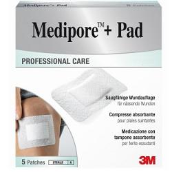 MEDICAZIONE MEDIPORE+PAD 10X15CM 5PEZZI - farmaidea24.com