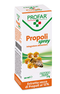 PROPOLI SPRAY ESTRATTO SECCO 12% 20 ML PROFAR - farmaidea24.com