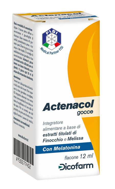 ACTENACOL GOCCE 12 ML CON MELATONINA - farmaidea24.com