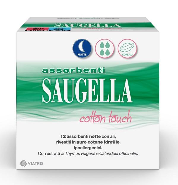 SAUGELLA COTTON TOUCH ASSORBENTI NOTTE 12 PEZZI TAGLIO PREZZO - farmaidea24.com