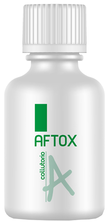 AFTOX COLLUTORIO FLACONE BIANCO, CON TAPPO E MISURINO DISPOSITIVO MEDICO INDICATO IN TUTTE LE LESIONI DEL CAVO ORALE E NEI PROCESSI INFIAMMATORI CORRELATI 100 ML 1 PEZZO - farmaidea24.com