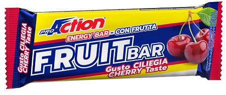 PROACTION FRUIT BAR BARRETTA ENERGETICA ALLA CILIEGIA 40 G - farmaidea24.com