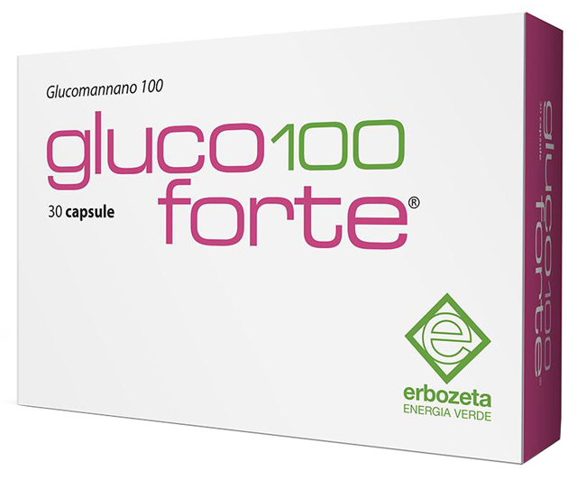 GLUCO 100 FORTE GLUCOMANNANO 100 30 CAPSULE DA 900 MG - farmaidea24.com
