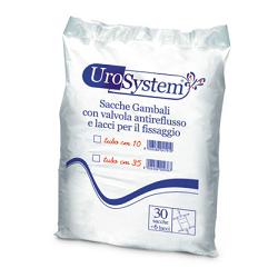 SACCA DI DRENAGGIO DA GAMBA PER INCONTINENZA UROSYSTEM TUBO 10 CM 30 PEZZI - farmaidea24.com