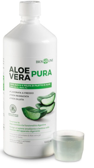 BIOSLINE ALOE VERA SUCCO POLPA 1 LITRO - farmaidea24.com