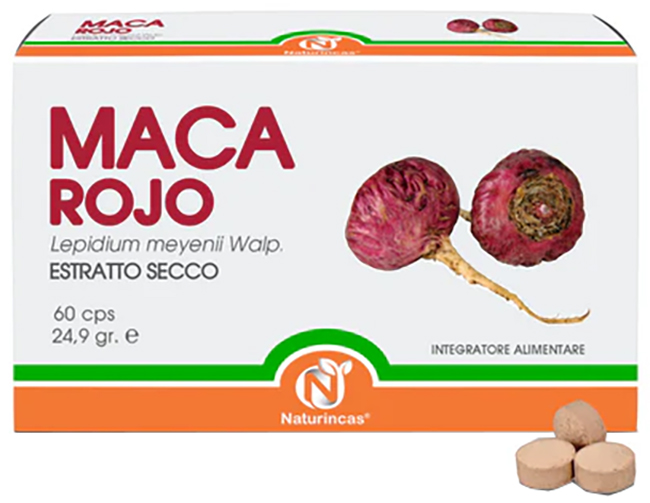 MACA ROJO ESTRATTO SECCO 60 COMPRESSE - farmaidea24.com