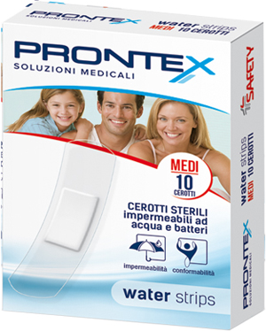 CEROTTO PRONTEX WATER STRIPS MEDIO 10 PEZZI - farmaidea24.com