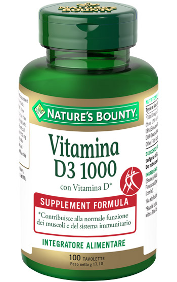 VITAMINA D3/1000 100 TAVOLETTE - farmaidea24.com