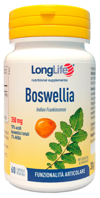 LONGLIFE BOSWELLIA 60 CAPSULE VEGETALI - farmaidea24.com