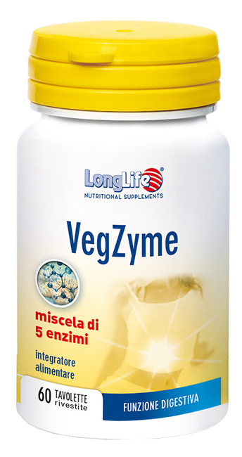 LONGLIFE VEGZYME 60 TAVOLETTE - farmaidea24.com