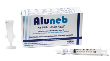 ALUNEB KIT SOLUZIONE ISOTONICA 15 FLACONCINI DA 4 ML + MAD NASAL ATOMIZZATORE - farmaidea24.com