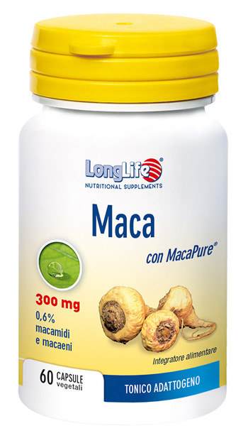 LONGLIFE MACA 60 CAPSULE VEGETALI DA 550 MG - farmaidea24.com