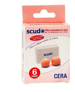 TAPPO AURICOLARE EARPLUG SCUDO IN CERA 6 COPPIE 12 PEZZI ARTICOLO 7EN081 - farmaidea24.com
