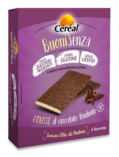 CEREAL BUONI SENZA GOLOSI CIOCCOLATO FONDENTE 6 X 17 G - farmaidea24.com