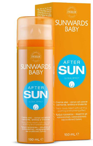 SUNWARDS BABY AFTER SUN FACE E BODY CREAM 150 ML - farmaidea24.com