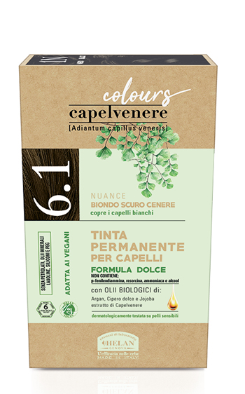 CAPELVENERE COLOURS TINTA CAPELLI 6,1N BIONDO SCURO CENERE - farmaidea24.com