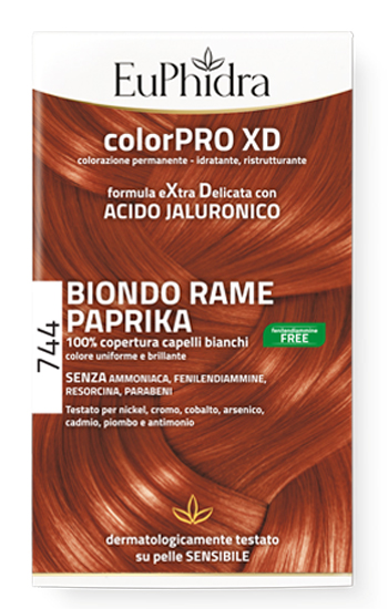 EUPHIDRA COLORPRO GEL COLORANTE CAPELLI XD 744 PAPRIKA 50 ML IN FLACONE + ATTIVANTE + BALSAMO + GUANTI - farmaidea24.com