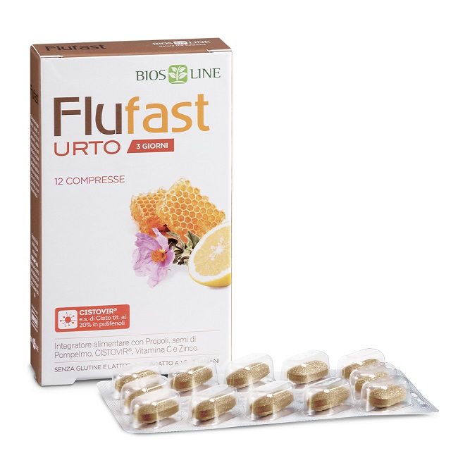 APIX PROPOLI FLUFAST URTO 3 GIORNI 12 COMPRESSE BIOSLINE - farmaidea24.com