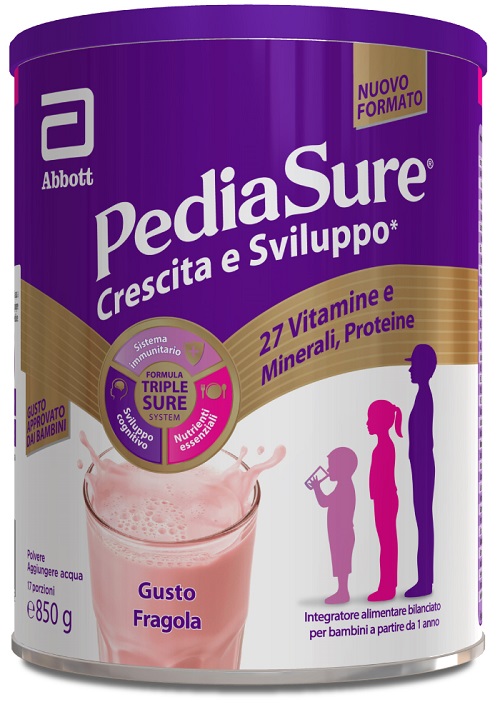 PEDIASURE CRESCITA&SVILUPPO FRAGOLA 850 G - farmaidea24.com