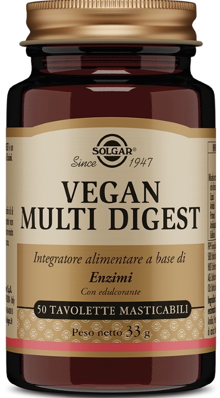 VEGAN MULTI DIGEST 50 TAVOLETTE MASTICABILI - farmaidea24.com