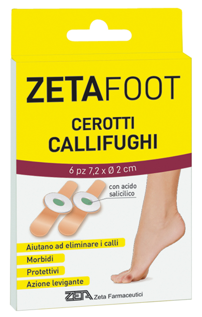 ZETAFOOT CEROTTO CALLIFUGO DISCHETTO CENTRALE 6 PEZZI - farmaidea24.com