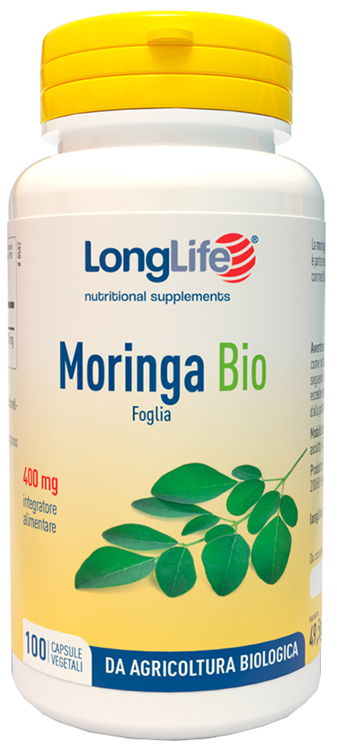 LONGLIFE MORINGA BIO 100 CAPSULE VEGETALI - farmaidea24.com