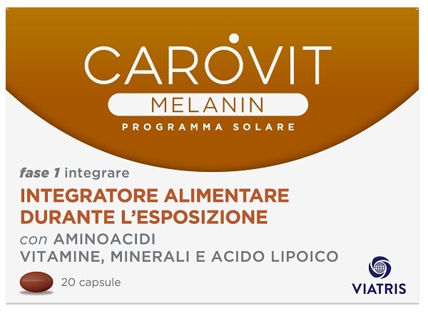 CAROVIT MELANIN PROGRAMMA SOLARE 20 CAPSULE - farmaidea24.com