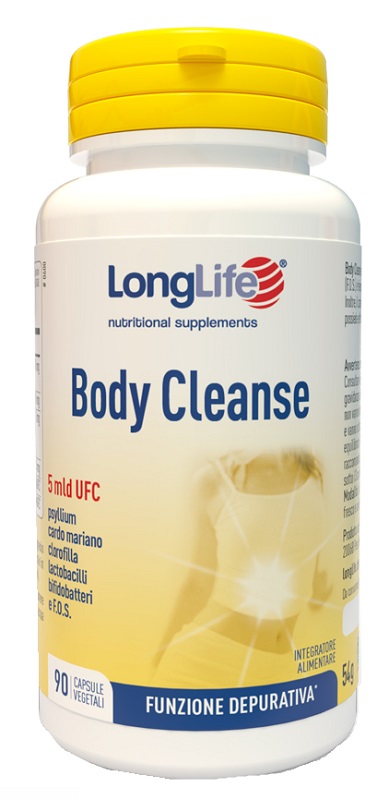 LONGLIFE BODY CLEANSE 90 CAPSULE VEGETALI - farmaidea24.com