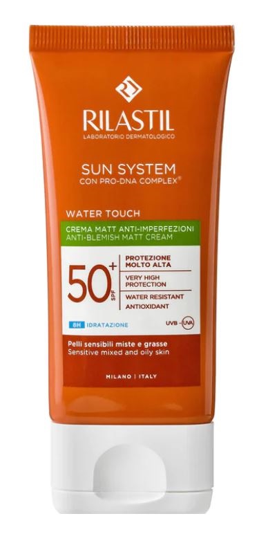 RILASTIL SUN SYSTEM WATER TOUCH MAT CREMA SPF50+ 50 ML - farmaidea24.com