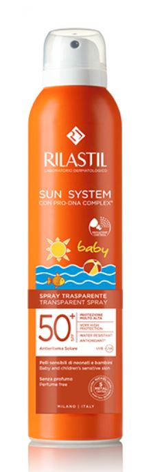 RILASTIL SUN SYSTEM BABY TRANSPARENT SPRAY SPF50+ 200 ML - farmaidea24.com