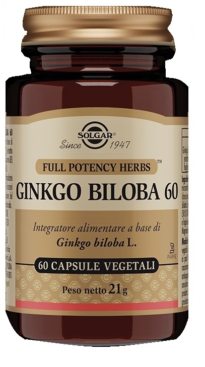 GINKGO BILOBA 60 60 CAPSULE VEGETALI - farmaidea24.com