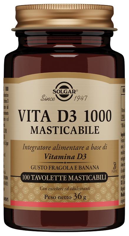 VITA D3 1000 100 TAVOLETTE MASTICABILI - farmaidea24.com