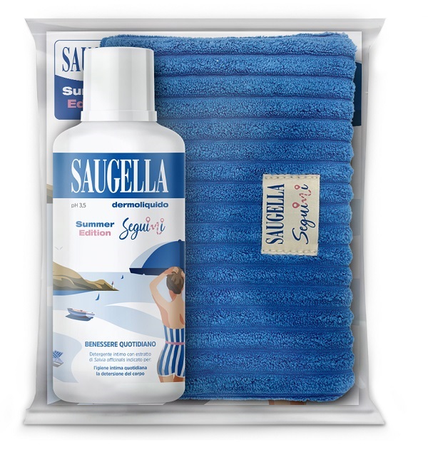 SAUGELLA SEGUIMI BUNDLE DERMOLIQUIDO 500 ML + GADGET POCHETTE - farmaidea24.com