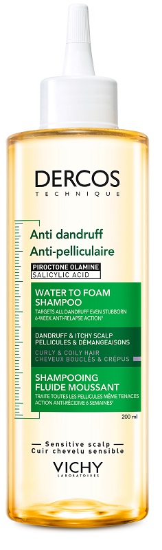 DERCOS TECHNIQUE SHAMPOO ANTI DANDRUFF ACQUA MOUSSE 200 ML - farmaidea24.com