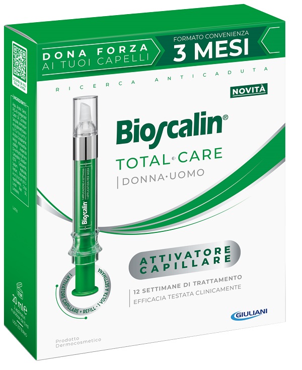 BIOSCALIN TOTAL CARE ATTIVATORE CAPILLARE 2 APPLICATORI MULTIDOSE X 10 ML - farmaidea24.com