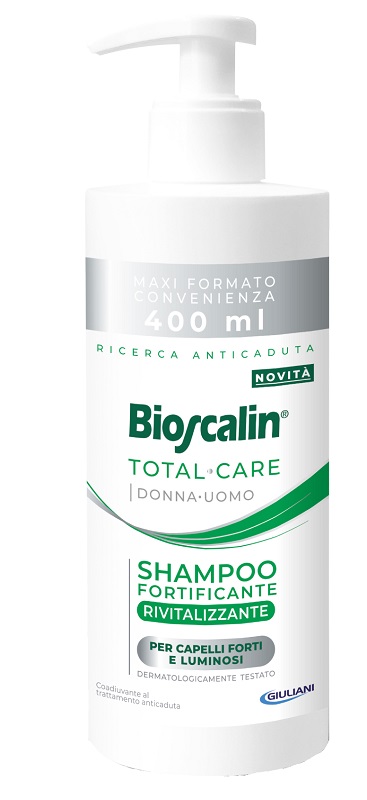 BIOSCALIN TOTAL CARE SHAMPOO FORTIFICANTE RIVITALIZZANTE 400 ML - farmaidea24.com