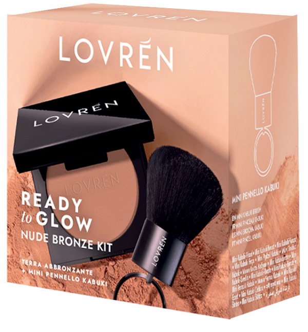 LOVREN READY TO GLOW TRAVEL KIT TERRA NUDE BRONZE KIT 1 TERRA ABBRONZANTE NUDE BRONZE + 1 PENNELLO KABUKI - farmaidea24.com