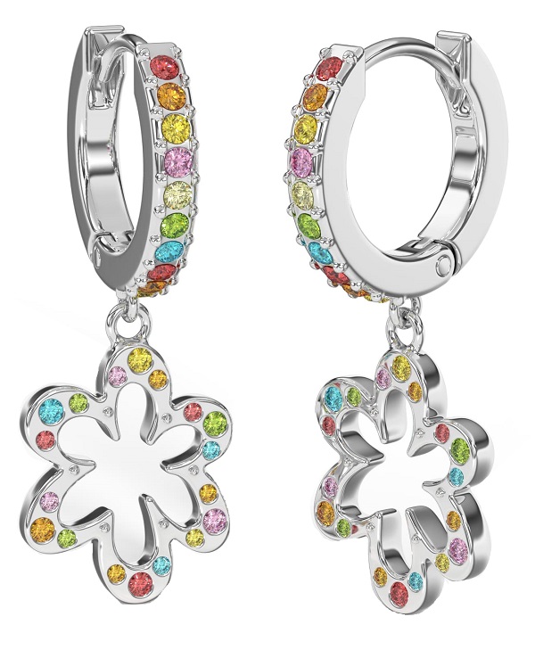 BJT412 ORECCHINI SANTORINI/CRISTALLI MULTICOLOR STAINLESS STEEL - farmaidea24.com