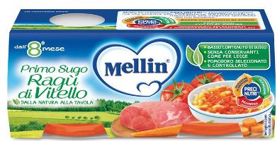 MELLIN PRIMOSUGO RAGU' DI VITELLO 2 VASETTI DA 80 G - farmaidea24.com