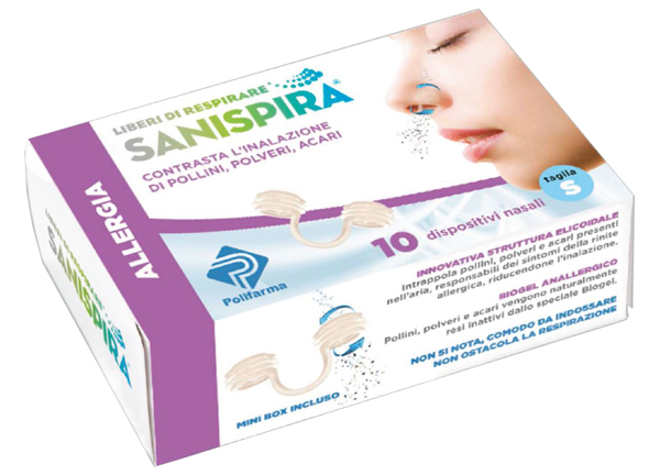 SANISPIRA ALLERGIA DISPOSITIVO NASALE 10 PEZZI TAGLIA L - farmaidea24.com