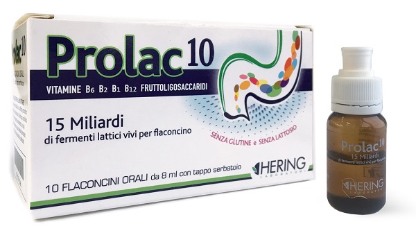 PROLAC10 FERMENTI LATTICI 15 MILIARDI 10 FLACONCINI 8 ML - farmaidea24.com