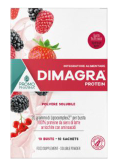 DIMAGRA PROTEIN RED FRUIT 10 BUSTE - farmaidea24.com