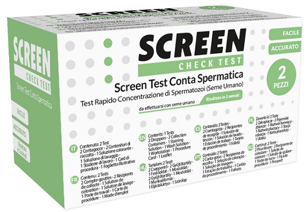 SCREEN TEST CONTA SPERMATICA SCREEN 2 PEZZI - farmaidea24.com