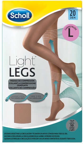 SCHOLL LIGHTLEGS 20 DENARI TAGLIA L COLORE NUDE 1 PAIO - farmaidea24.com