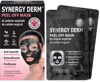 SYNERGY DERM PEEL OFF MASK 4 TRATTAMENTI MONODOSE 7 G - farmaidea24.com