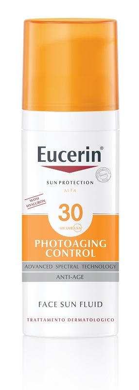 EUCERIN SUN PROTECTION SPF 30 PHOTOAGING CONTROL FACE SUN FLUID ANTI AGE 50 ML - farmaidea24.com