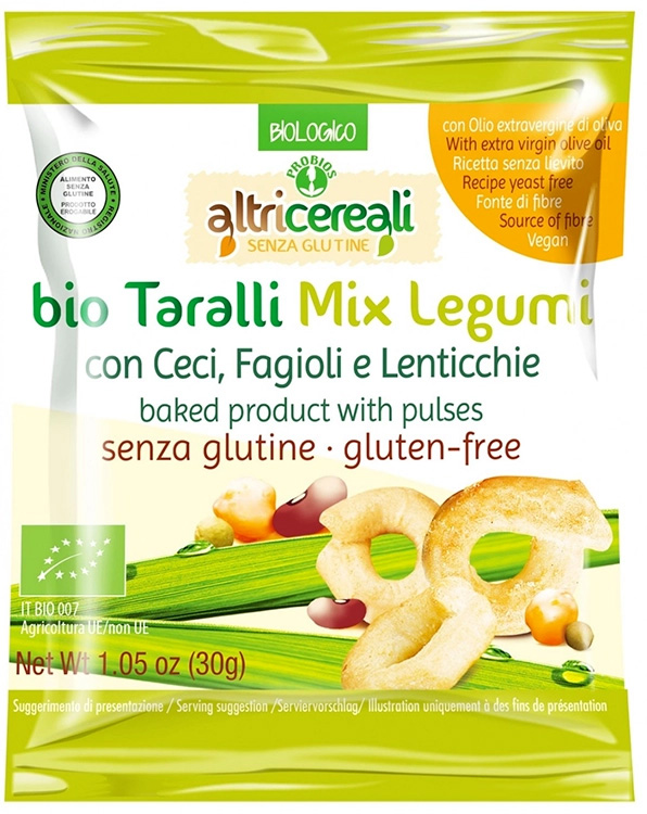 ALTRICEREALI TARALLI MIX LEGUMI 30 G - farmaidea24.com