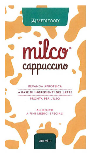 MEDIFOOD MILCO BEVANDA APROTEICA CAPPUCCINO 6 X 200 ML - farmaidea24.com